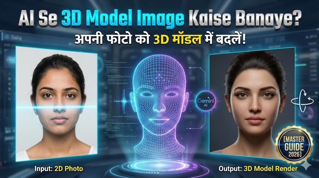 AI Se 3D Model Image Kaise Banaye