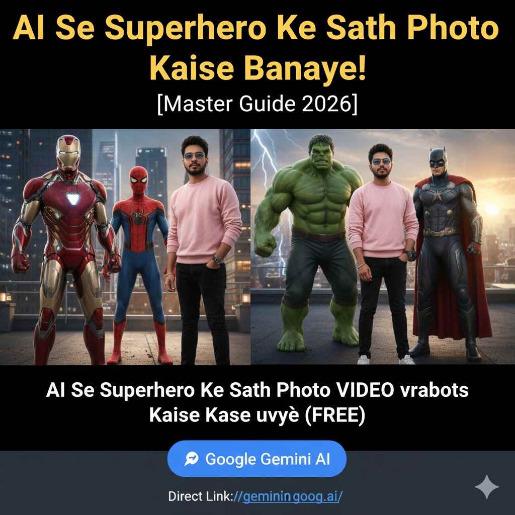 AI Se Superhero Ke Sath Photo Kaise Banaye