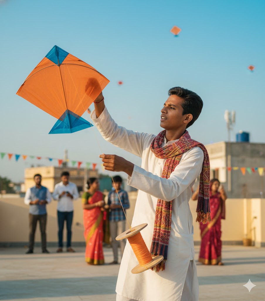 ai se makar sankranti image kaise banaye