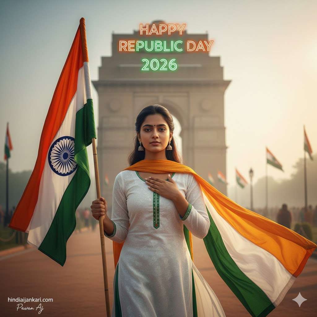 republic day photo editing for girl 